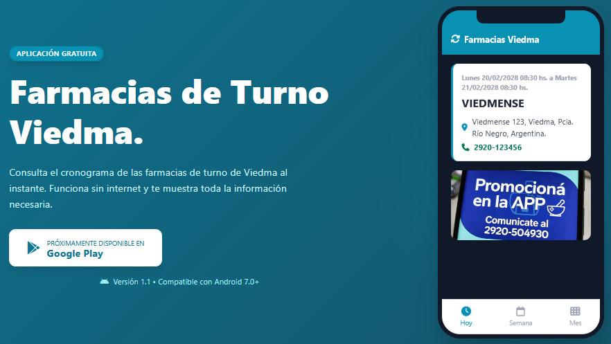 Descargar App de Farmacias de Turno de Viedma