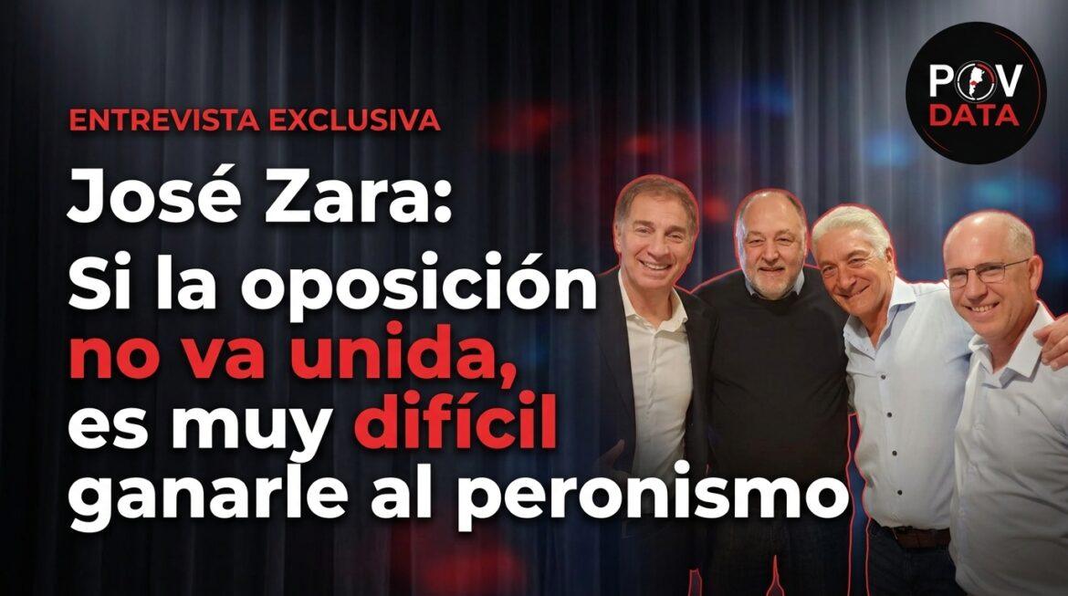 José Zara: Si la oposición no va unida, es muy difícil ganarle al peronismo