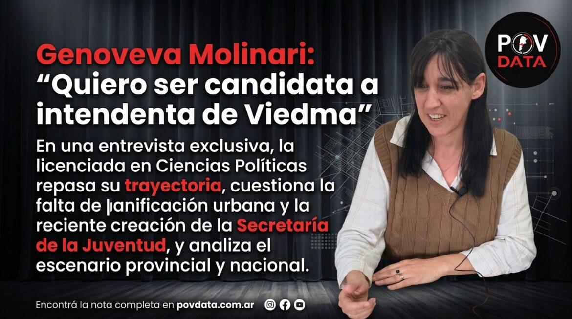 Genoveva Molinari: Quiero ser candidata a intendenta de Viedma