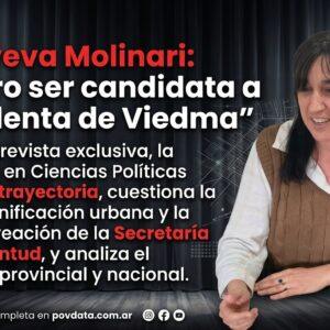 Genoveva Molinari: Quiero ser candidata a intendenta de Viedma